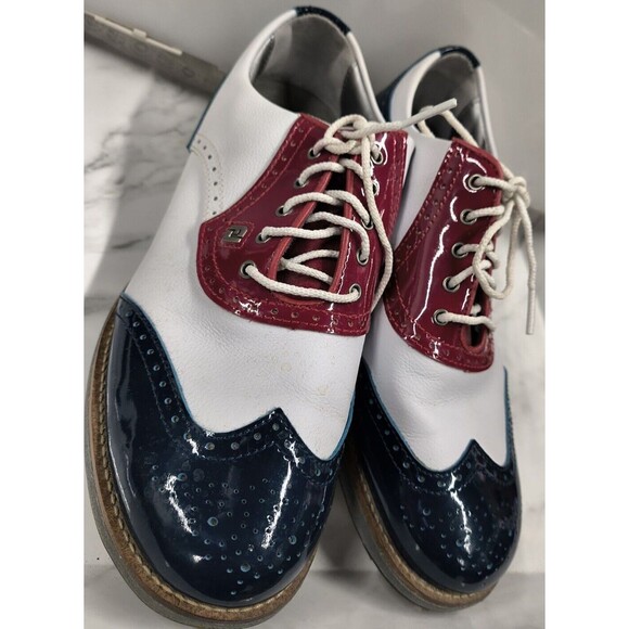 RARE Footjoy 1857 Mens Golf Shoes Exclusive Classics Size 8 - Picture 6 of 10